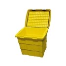 coffre à sel et sable 110 L jaune