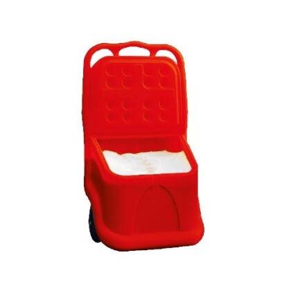 Coffre roulant 75 L rouge