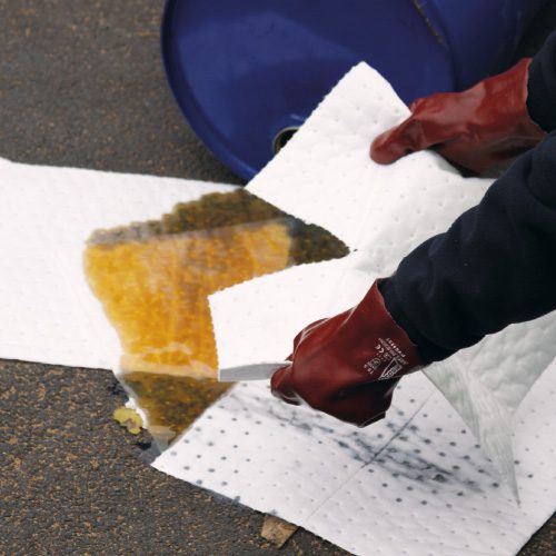rouleau absorbant simple épaisseur hydrocarbures