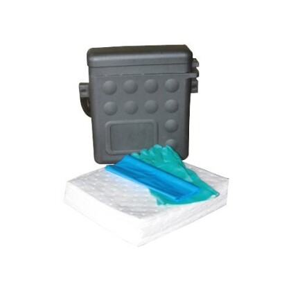 kit d'intervention carré pour véhicules antipollution hydrocarbures déversements route transports