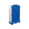 Armoire blanche et bleue
