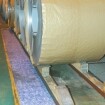 Voile bleu absorbant rouleau sol hyhdrocarbures
