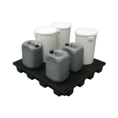 plate-forme de rétention en polyéthylène recyclé