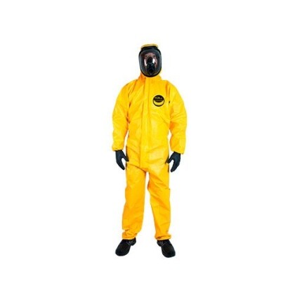 Combinaison jaune avec cagoule