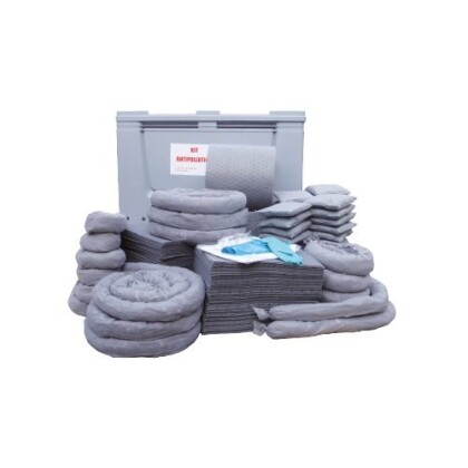 Caisse-palette d'intervention mobile kit antipollution 880 Litres hydrocarbures tous liquides produits chimiques